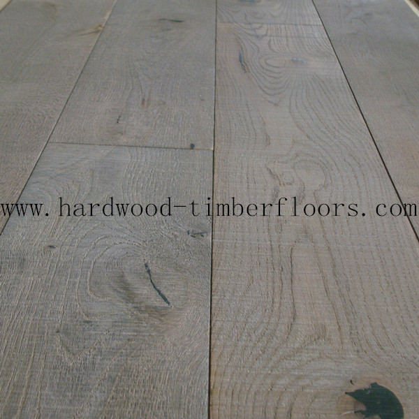 Grey Oak Wide Plank Hardwood Floors