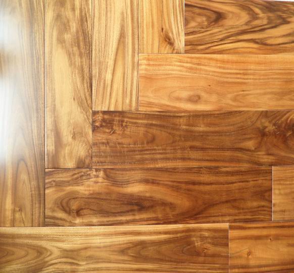 Gold color Acacia flooring 