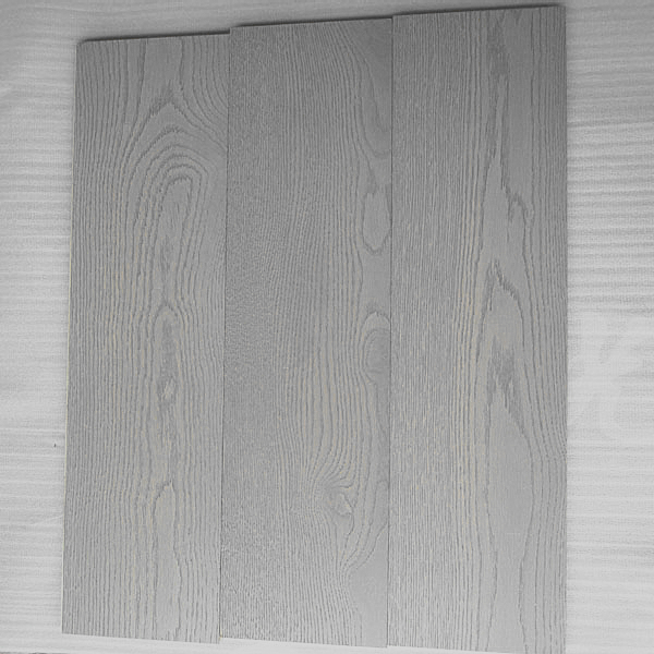 multi-layered oak engineered flooring in gray color