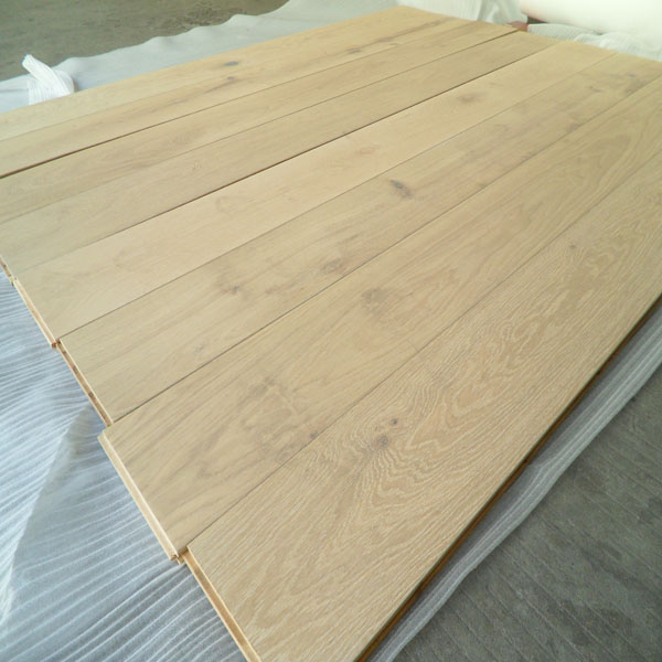 unfinished wide plank oak engineered flooring