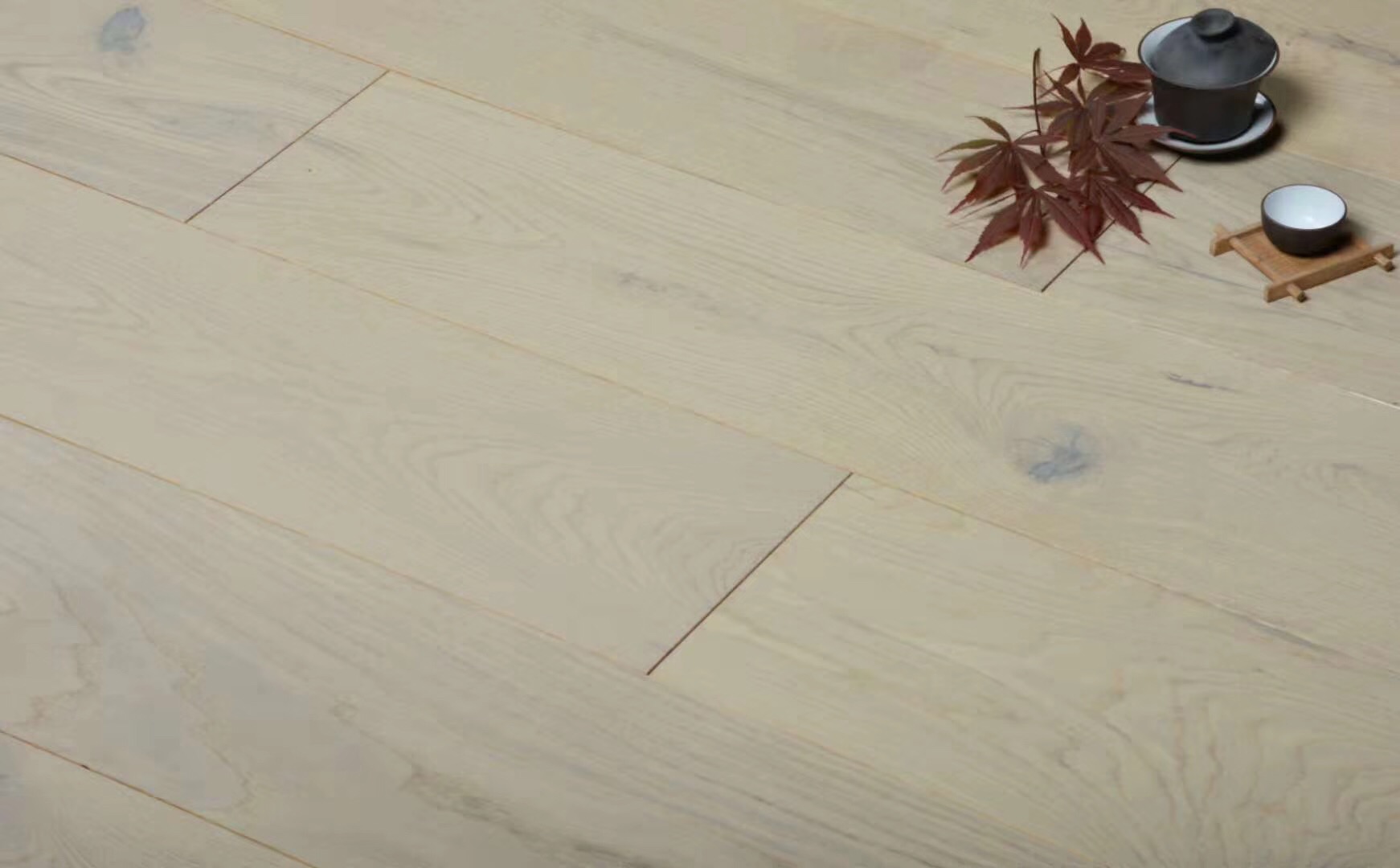 bleached white oak multilayer flooring