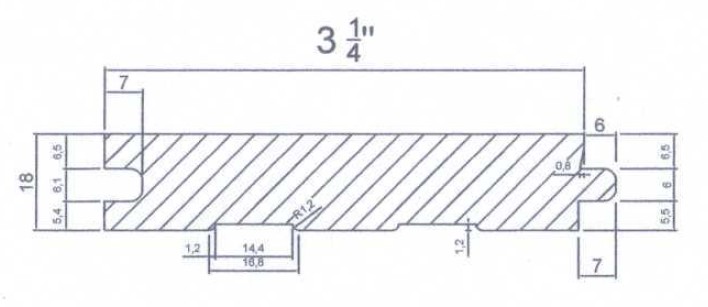 hardwood parquet drawing