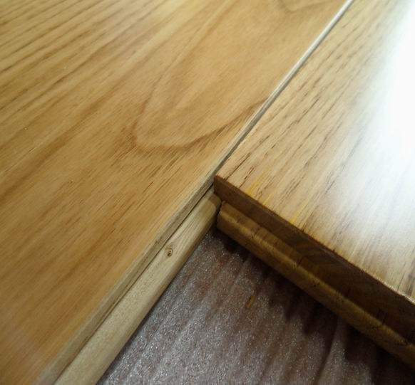 Oak parquet flooring view