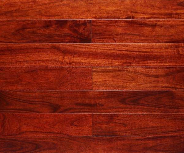 red stained acacia hardwood flooring