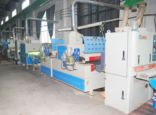 Timber flooring UV coating machine