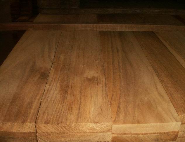 Raw burma teak board 