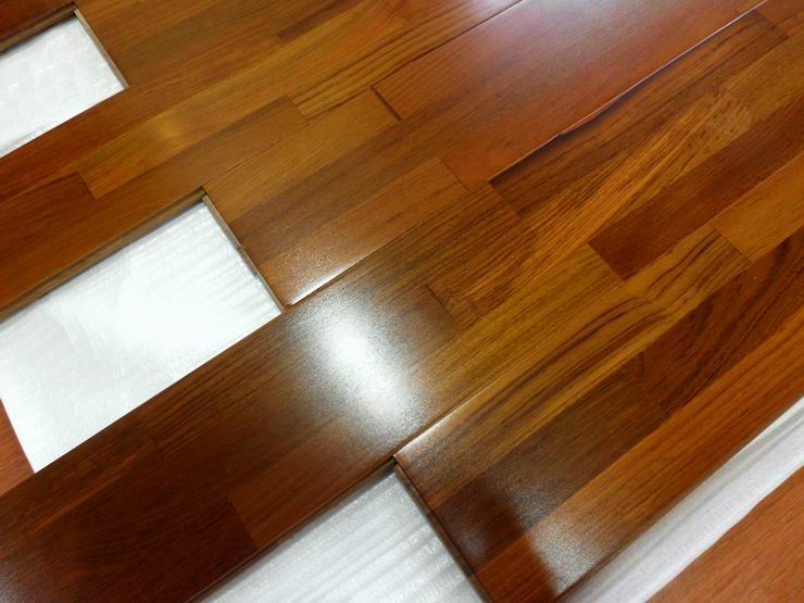 floating-finger jointed teak flooring