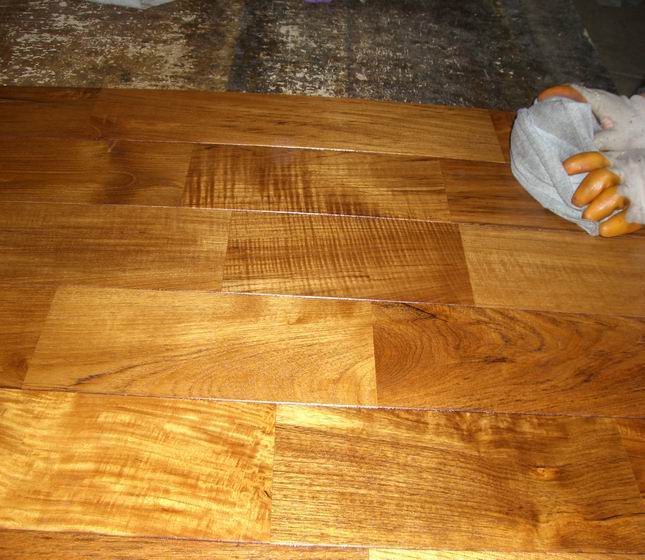 oiled finish teak wood flooring